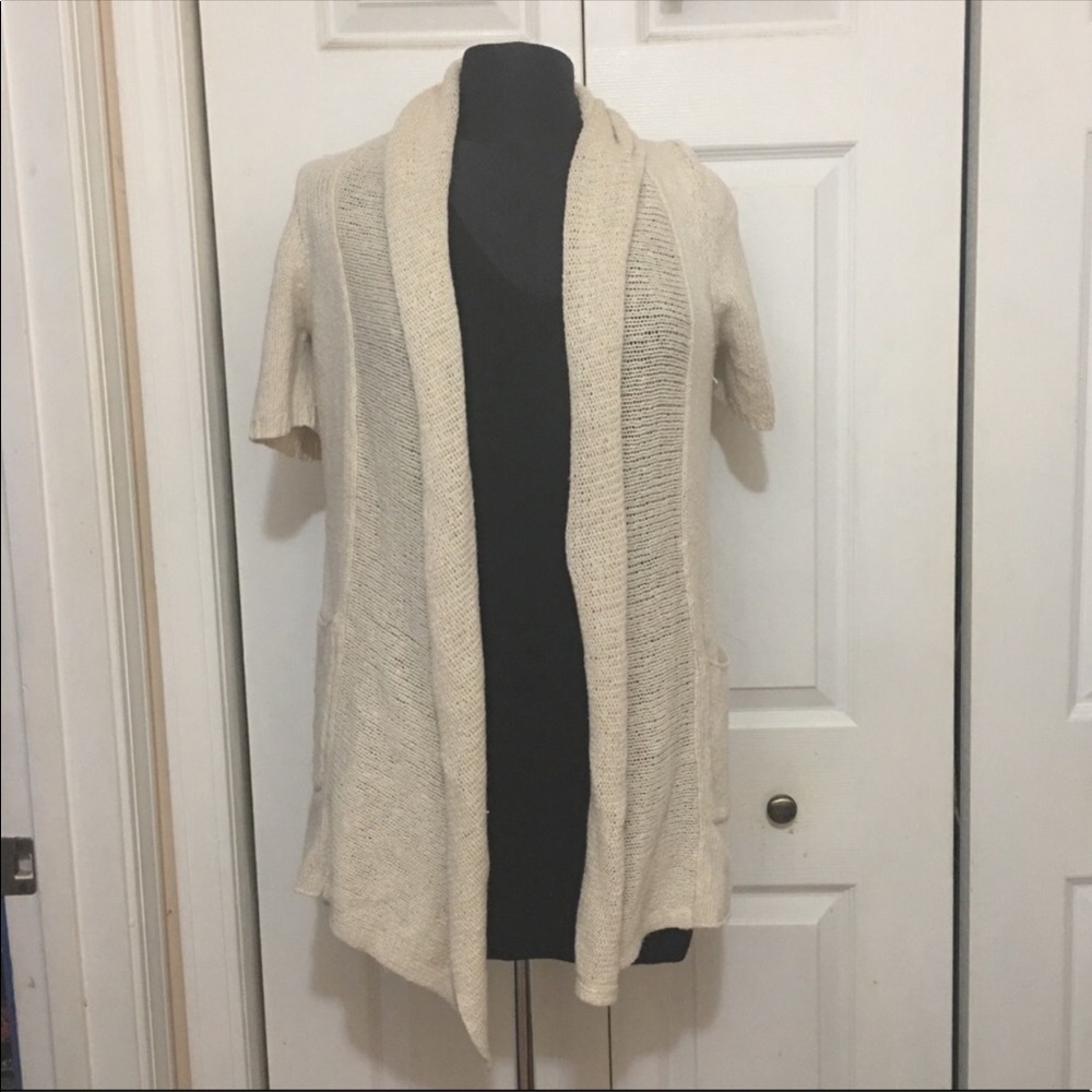 Sparrow knit short sleeve cardigan